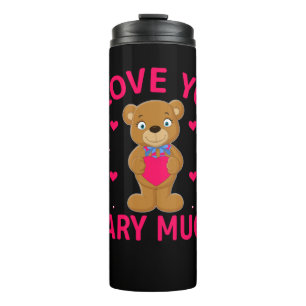 Ik hou van je beary veel Teddy Bear Thermosbeker