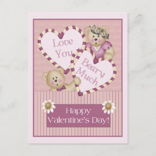 Ik hou van je beary veel Valentijnsdag Briefkaart