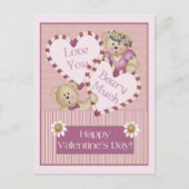Ik hou van je beary veel Valentijnsdag Briefkaart (Voorkant)
