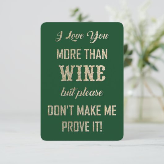 Ik hou van je... bedankkaart (Staand voorkant)