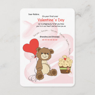 Ik hou van je Beer Valentijnsdag Kaart