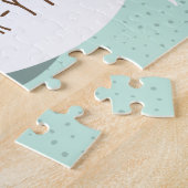 Ik hou van je Beer van veel Valentijnse Jigzaag Pu Legpuzzel (Zijkant)