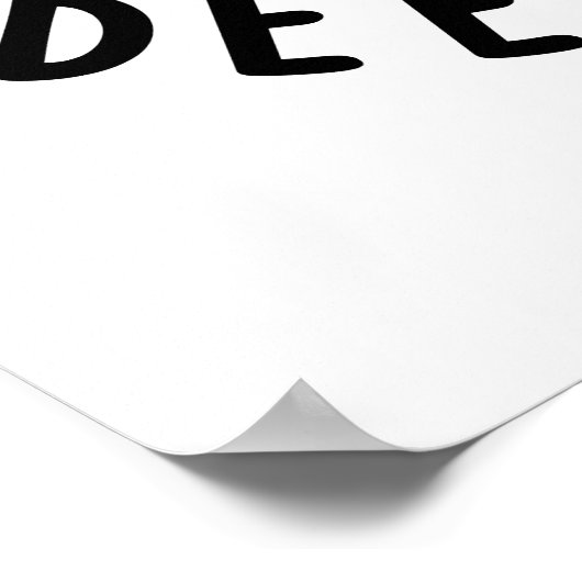 Ik hou van je Beery Much Funny Drink Pun Poster (Hoek)