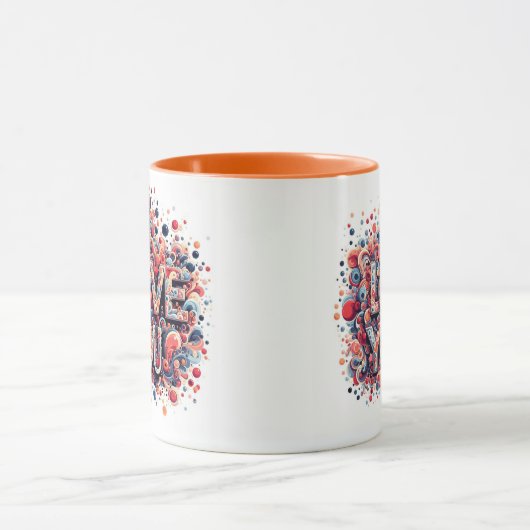 Ik hou van je bericht mok (Midden)