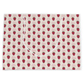 Ik hou van je Berry Much Raspberry Pattern Groot Cadeauzakje (Voorkant)