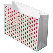 Ik hou van je Berry Much Raspberry Pattern Groot Cadeauzakje (Voorkant Gekanteld)