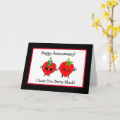 Ik hou van je Berry veel blij Jubileum Kaart (Gele Bloem)