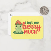 Ik hou van je Berry veel grappige Cute Valentijnsd Notitiekaartje (Voorkant / Achterkant in situ)