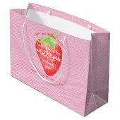 Ik hou van je bessen veel aardbeien zoete Valentij Groot Cadeauzakje (Achterkant Gekanteld)