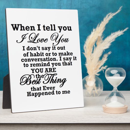 Ik hou van je, beste ding ooit! fotoplaat (Zijkant)