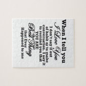 Ik hou van je, beste ding ooit! legpuzzel (Horizontaal)