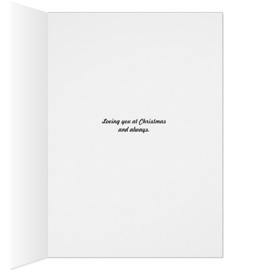 Ik hou van je bij de kerstKaart (Binnen (Rechts))