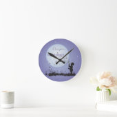 Ik hou van je bij de maan en unieke cadeautjes ronde klok (Huis)