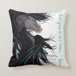 Ik hou van je bij de Moon & Back Pillow van Bihrle Kussen