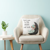 Ik hou van je bij de Moon en Back Baby Pillow Kussen (Stoel)