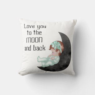 Ik hou van je bij de Moon en Back Baby Pillow Kussen