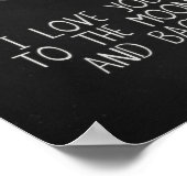 Ik hou van je bij de Moon en Back Moon Poster Art (Hoek)