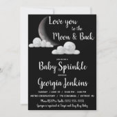 Ik hou van je bij het Baby shower Moon & Back Kaart (Voorkant)