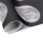 Ik hou van je bij het Moon and Back Wrapping Paper Cadeaupapier (Rol Hoek)