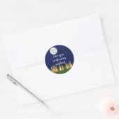 Ik hou van je bij het Moon & Back Bunny Night Star Ronde Sticker (Envelop)