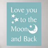 Ik hou van je bij het poster Moon en Back (Voorkant)