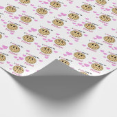 Ik hou van je bij pizzas verpakkingspapier cadeaupapier (Hoek)