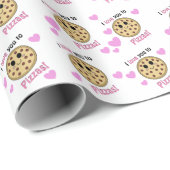 Ik hou van je bij pizzas verpakkingspapier cadeaupapier (Rol Hoek)