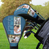 Ik hou van je bij Rough en Back 3 Foto Blue Golfheadcover