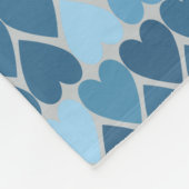 Ik hou van je! Blauw Fleece Deken (Hoek)