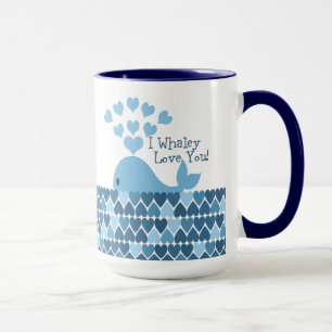 Ik hou van je! Blauw Mok