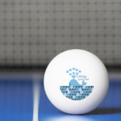 Ik hou van je! Blauw Pingpongbal (Net)