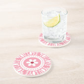 Ik hou van je bloem zandsteen onderzetter (Zijkant)