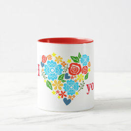 IK HOU VAN JE BLOEMENHART ONTWERP VALENTIJNS MOK