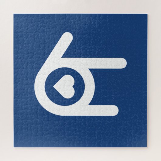 Ik hou van je, Blue Legpuzzel (Horizontaal)