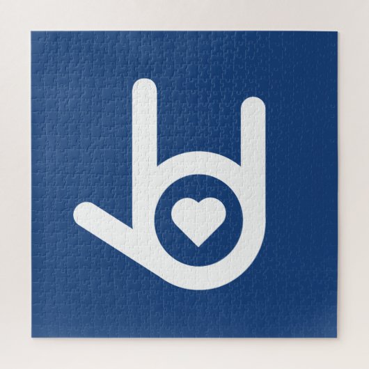 Ik hou van je, Blue Legpuzzel (Verticaal)