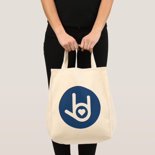 Ik hou van je, Blue Tote Bag (Voorkant (product))