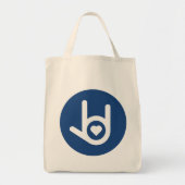 Ik hou van je, Blue Tote Bag (Voorkant)