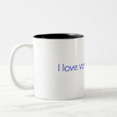 Ik hou van je Boobeer! Tweekleurige Koffiemok (Links)