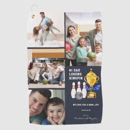 Ik hou van je... | Bowling Ball Towel Golfhanddoek (Voorkant)