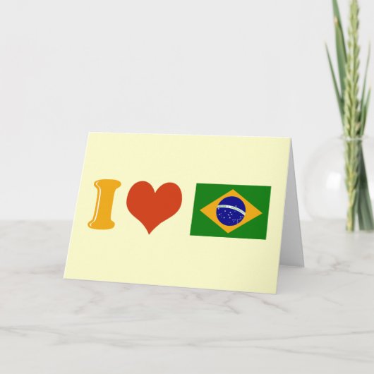 Ik hou van je Brazilië Kaart (Voorkant)