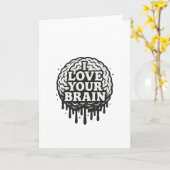 Ik Hou Van Je Brein Kaart (Gele Bloem)