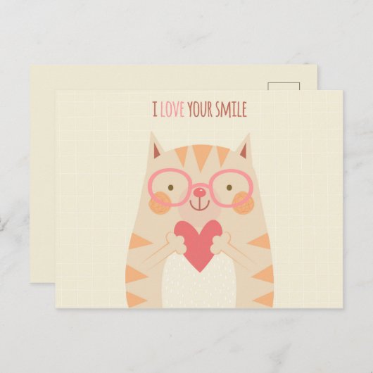 Ik hou van je Briefkaart (Voorkant / Achterkant)