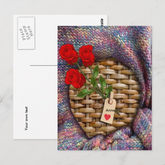 Ik hou van je briefkaart (Voorkant / Achterkant)