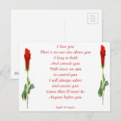 Ik hou van je briefkaart (Voorkant / Achterkant)