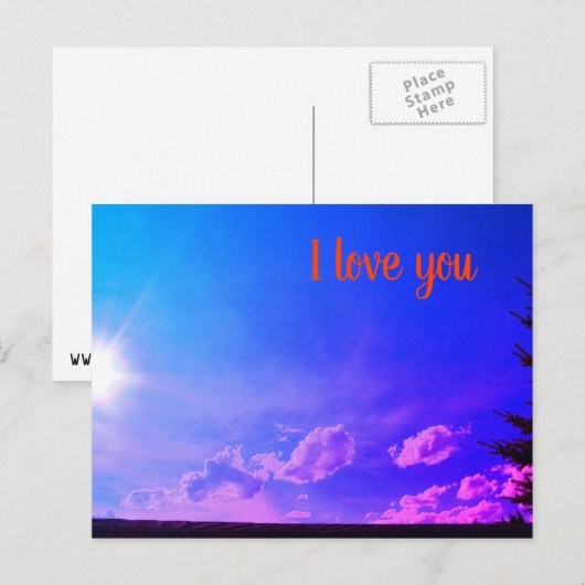 Ik hou van je Briefkaart (Voorkant / Achterkant)