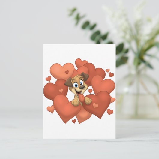 Ik hou van je briefkaart (Staand voorkant)