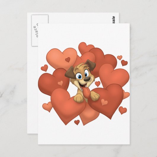 Ik hou van je briefkaart (Voorkant / Achterkant)