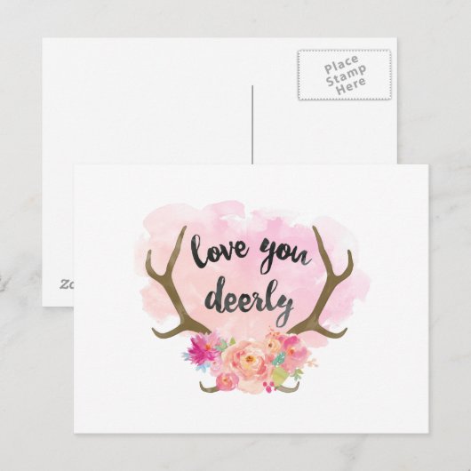 Ik hou van je briefkaart (Voorkant / Achterkant)