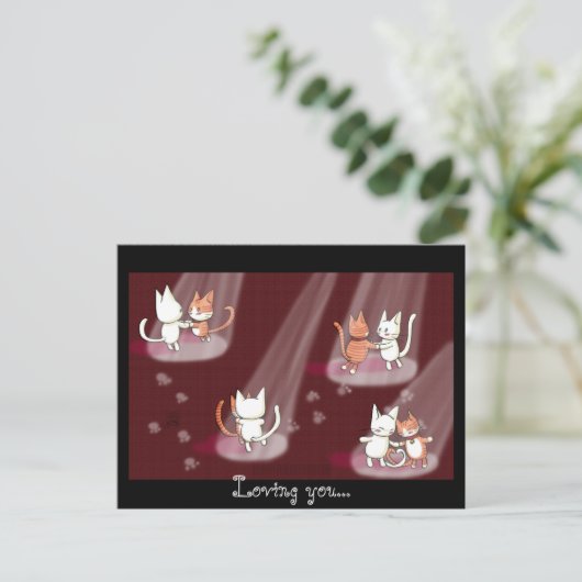 Ik hou van je... briefkaart (Staand voorkant)