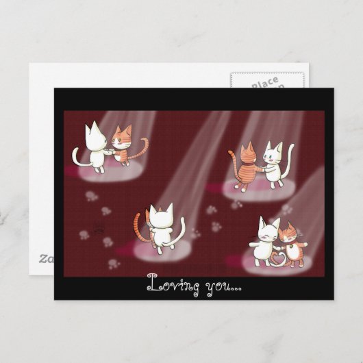 Ik hou van je... briefkaart (Voorkant / Achterkant)